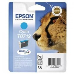 Cartouche jet d'encre - Epson - C13T07124011 Cyan (bleu) - Guépard - 
