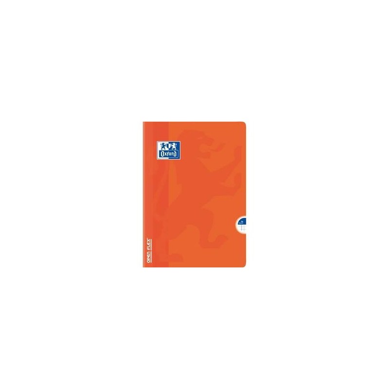  Cahier OPEN FLEX -Piqûre - 21x29.7cm - 96 pages - 90g - 5x5 -Couvert. polypro assortie - OXFORD 