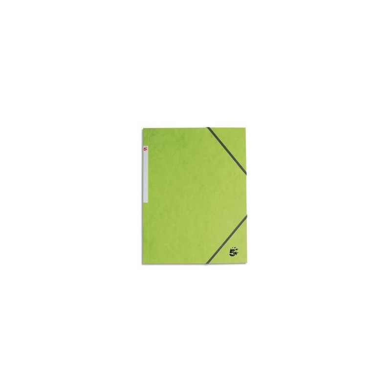 Chemise simple à élastique -Carte lustrée -5/10 - 450g - Vert clair - 5 ETOILES