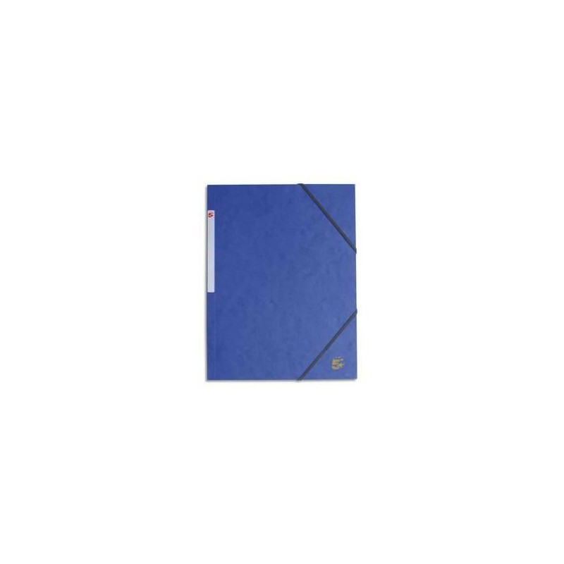 Chemise 3 rabats + Elast. - Carte 390g - Bleu clair -5ETOILES