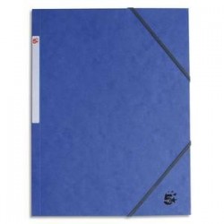Chemise 3 rabats + Elast. - Carte 390g - Bleu foncé - 5ETOILES