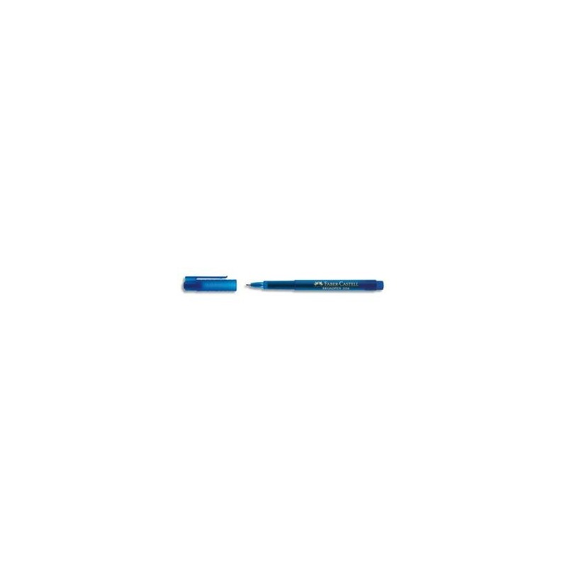 Stylo feutre - poine Moyenne - Encre Bleue infalsifiable - FABER CASTELL 
