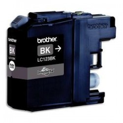 Cartouche brother jet d'encre LC123BK couleur noir 600p