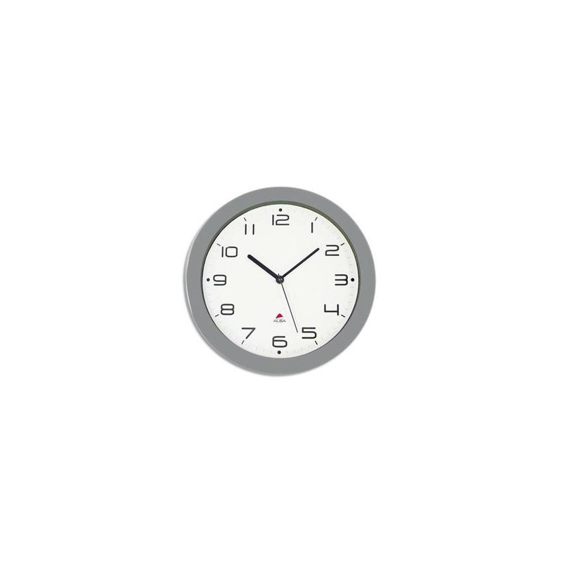 Horloge murale - Cadran ABS - Diam. 30cm - Gris - ALBA