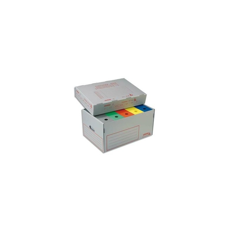 Conteneur ignifugé pour archives -54,5x38x27cm - Polypro. - EXTENDOS