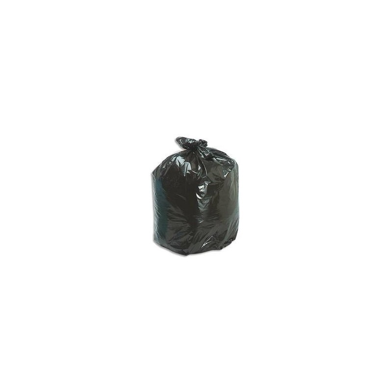 SACS POUBELLES Boîte de 500 Sacs-poubelle 50 litres noir 30 microns