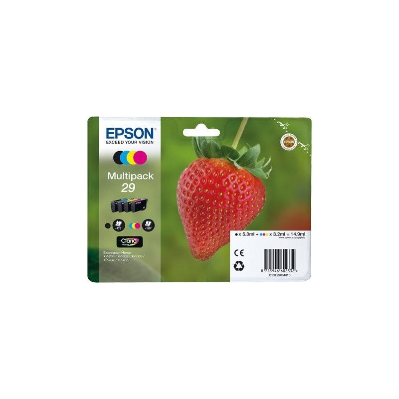 Multipack - Jet encre - Fraise - C13T29864010 - EPSON
