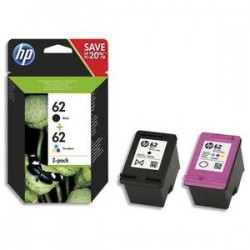 Multipack HP 62 - Noir -Couleurs - JE N9J71AE - HP