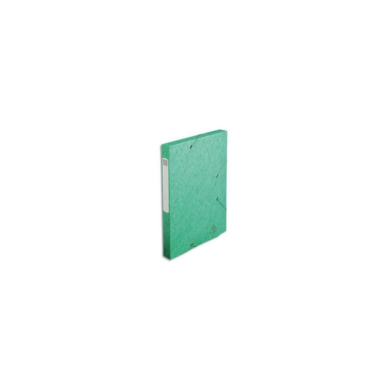 Chem/3 Rab+Elast - CARTOBOX - D2,5cm - Vert - EXACOMPTA