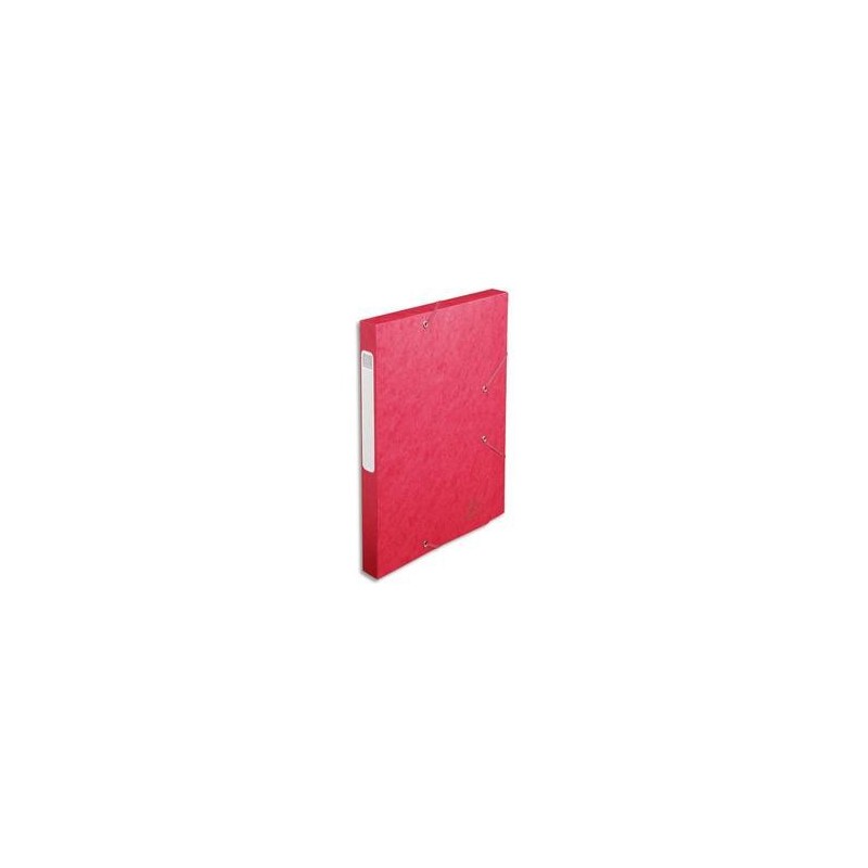 Chem/3 Rab+Elast - CARTOBOX - D2,5cm - Rouge -  EXACOMPTA