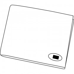 Porte-Feuilles en Cuir régénéré noir