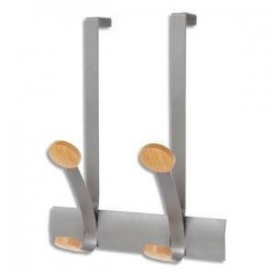 Double Patères de Porte - Métal Bois - ALBA