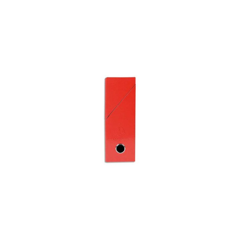 EXACOMPTA Boîte de transfert Iderama, carte lustrée pelliculée, dos 9,5 cm, 34x26 cm, coloris rouge