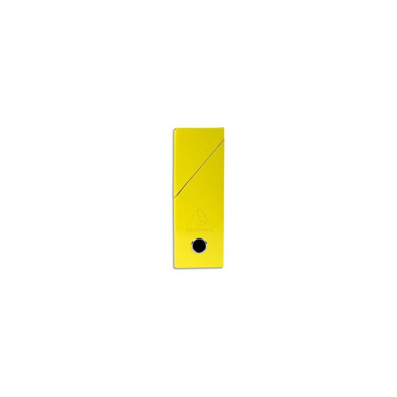 EXACOMPTA Boîte de transfert Iderama, carte lustrée pelliculée, dos 9,5 cm, 34x26 cm, coloris jaune