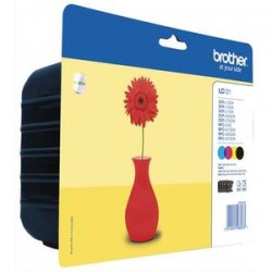 BROTHER Multipack jet d'encre LC121VALBP