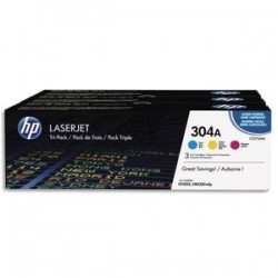 HP Tri pack couleurs laser 304A CF372AM