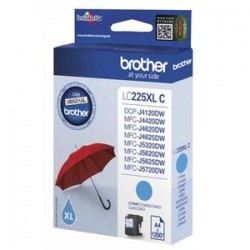 BROTHER Cartouche jet d'encre cyan XL LC225XLC