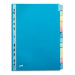 ELBA Intercalaires 12 positions A4 en carte forte 220g