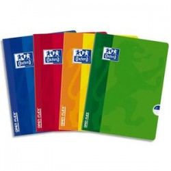 OXFORD Cahier OPEN FLEX piqûre 140 pages 24x32 Seyès. Couverture polypro