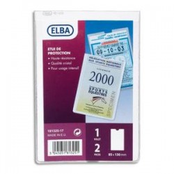 ELBA Etuis 2 faces multi-usages, 8,5 x 13 cm, en PVC 30/100e