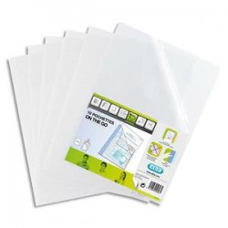ELBA Sachet de 10 pochettes coins STUDENT en polypro 12/100ème, format A4 incolore
