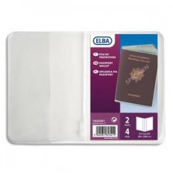 ELBA Etuis pour passeport, 9,5 x 13 cm, PVC 30/100eme