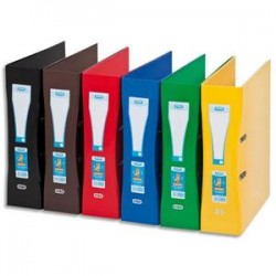 ELBA Classeur à levier SCHOOL LIFE rembordé de papier pelliculé. Dos 80mm, format A4+. Coloris assortis.