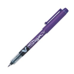 PILOT Stylo feutre pointe en nylon largeur de trait 0,6 mm encre liquide violet V-SIGN PEN
