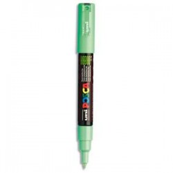 UNIBALL Marqueur peinture à eau, encre à pigmentation vert clair, pointe extra fine UNI POSCA PC1MC/VC