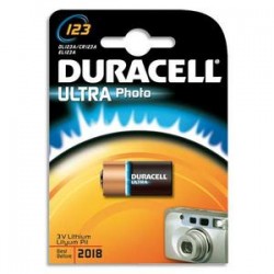 DURACELL Blister d'1 pile 123 Ultra Lithium Duralock pour appareils photos 5000394123106