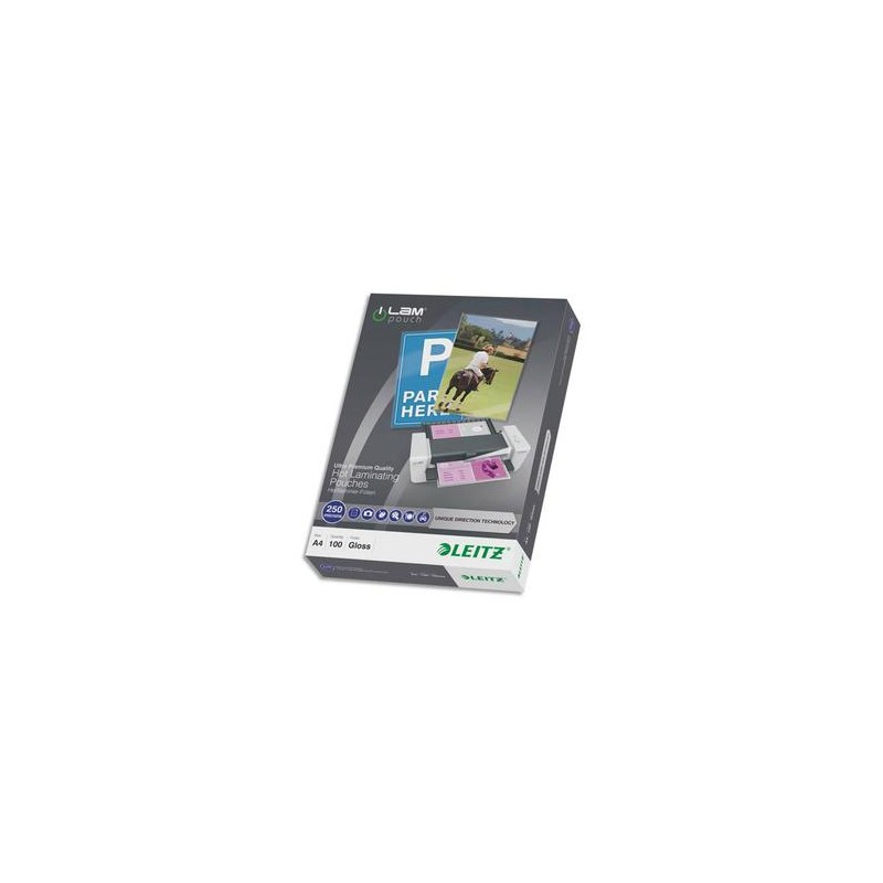 LEITZ Pack de 100 pochettes A4 250 microns UDT 74840000