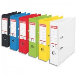 ESSELTE Classeur à levier N°1 POWER en polypropylène, dos 75mm, assortis vivida