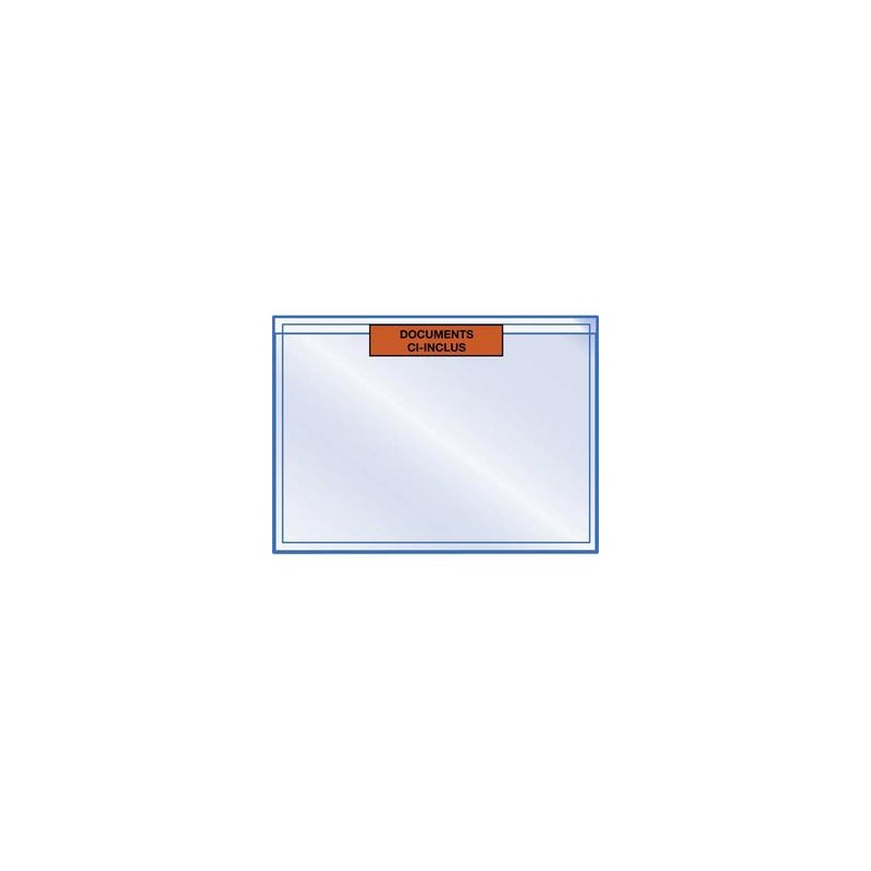 EMBALLAGE Boîte de 1000 pochettes pour documents Ci-Inclus - Format : 22.5 x 16.5 cm