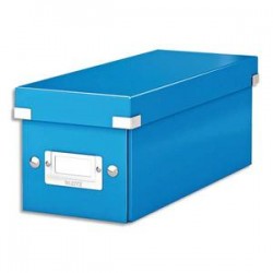 LEITZ Boîte de rangement pour CD Click&Store coloris WOW bleu 60410036