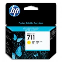 HP Cartouche d'encre jaune n°711 29ml CZ132A
