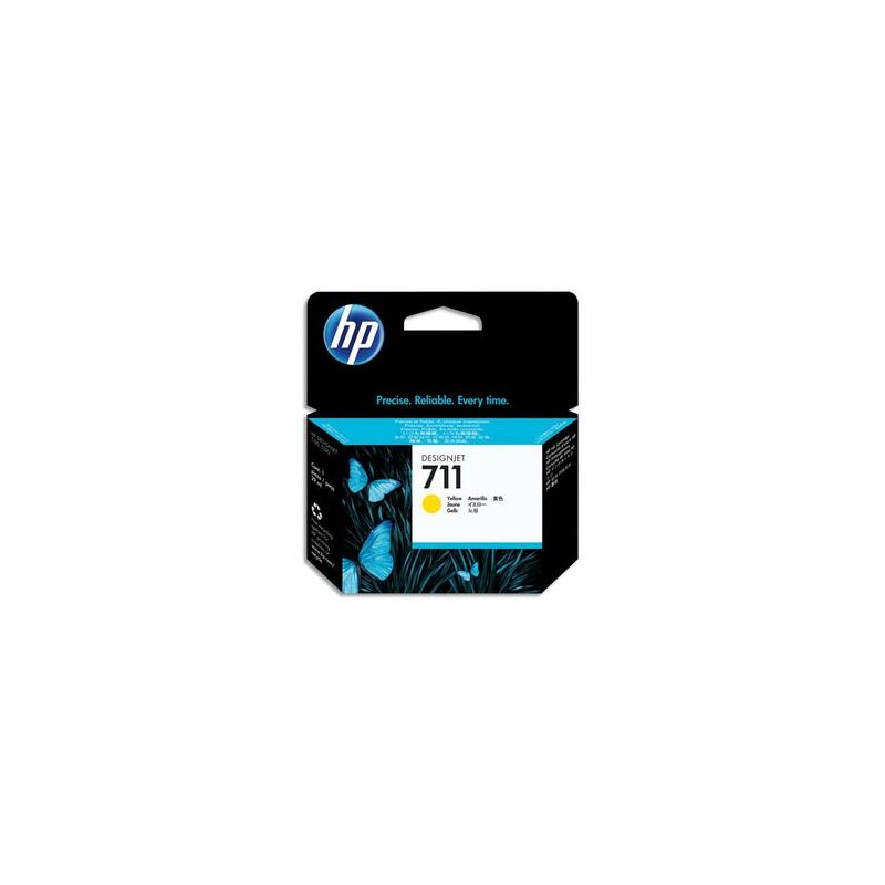 HP Cartouche d'encre jaune n°711 29ml CZ132A