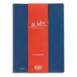 ELBA Protège-documents 80 vues bleu Le Lutin , couverture PVC 34/100e, pochettes PVC 5,5/100e