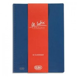 ELBA Protège-documents 100 vues bleu Le Lutin , couverture PVC 34/100e, pochettes PVC 5,5/100e