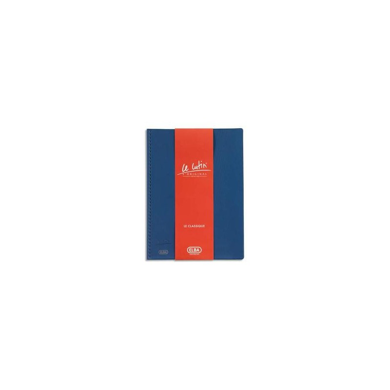 ELBA Protège-documents 100 vues bleu Le Lutin , couverture PVC 34/100e, pochettes PVC 5,5/100e