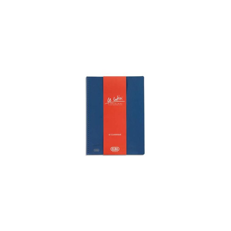 ELBA Protège-documents 20 vues bleu Le Lutin , couv. PVC 34/100e, pochettes en PVC 5,5/100e