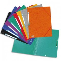 ELBA Chemise simple à élastique 42091 , en carte lustrée 5/10e coloris assortis