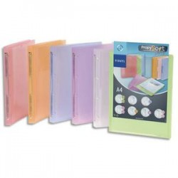 VIQUEL Classeur personnalisable PROPYSOFT PP 7/10ème, dos 3,5 cm, coloris assortis, 4 anneaux ronds