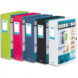 ELBA Boîte de classement personnalisable POLYVISION, format 24x32cm, dos 8cm coloris assortis opaque