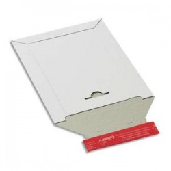 COLOMPAC Pochette d'expédition en carton blanc B5+, format 21 x 26,5 cm, hauteur jusque 3 cm