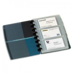 ELBA Sachet de 10 pochettes de 3 vues transparentes pour cartes de visite Proline - Format 12,5 x 20,5 cm