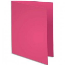 EXACOMPTA Paquet de 100 sous-chemises BAHIA en carte 80 grammes fushia