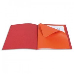 EXACOMPTA Paquet de 25 chemises + 50 sous chemises BAHIA en carte 220 grammes assortis