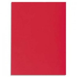 EXACOMPTA Paquet de 50 chemises 1 rabat JURA 250 en carte 240 grammes rouge