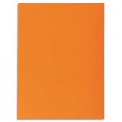 EXACOMPTA Paquet de 50 chemises 1 rabat JURA 250 en carte 240 grammes orange