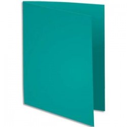 EXACOMPTA Paquet de 100 chemises JURA 220 en carte 220g coloris vert jade